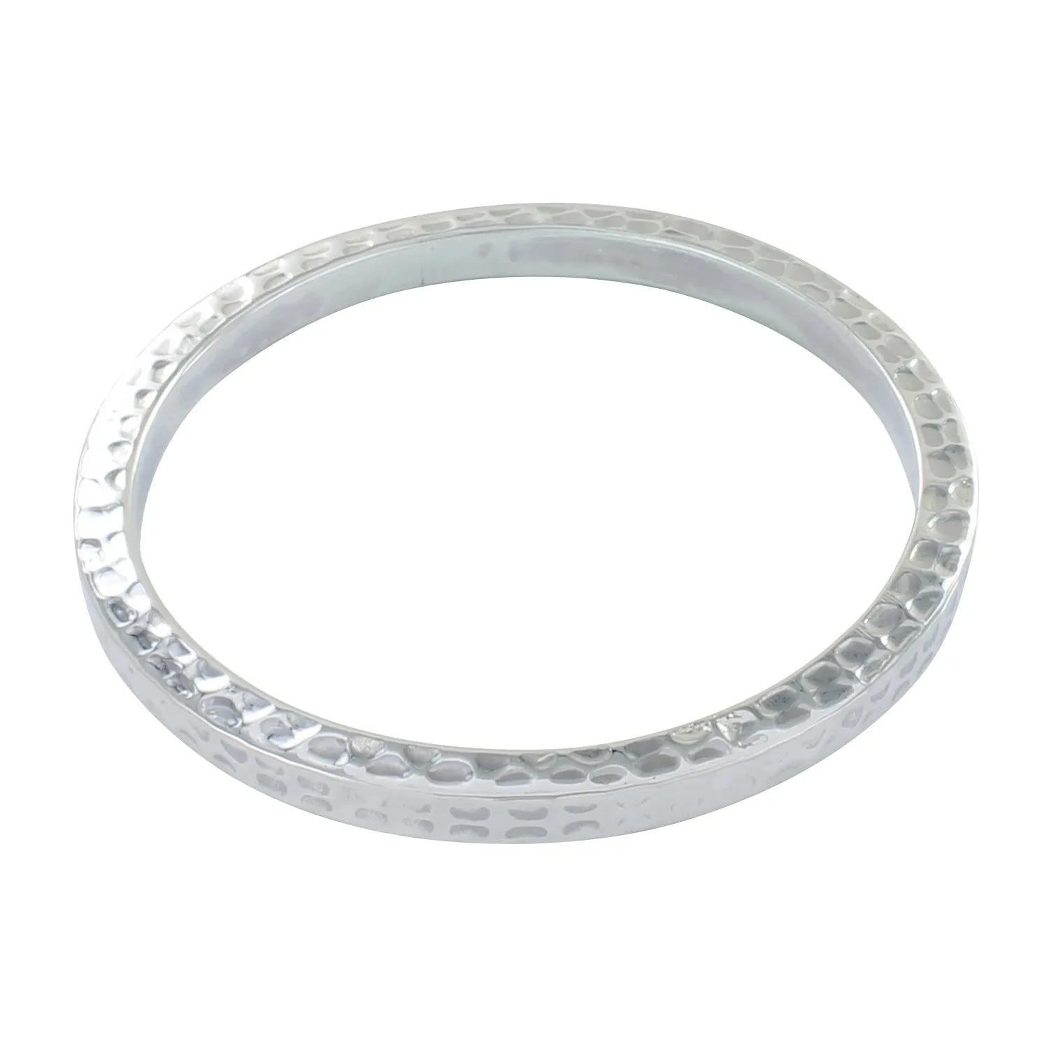 Cube Sterling Silver Shine Bangle