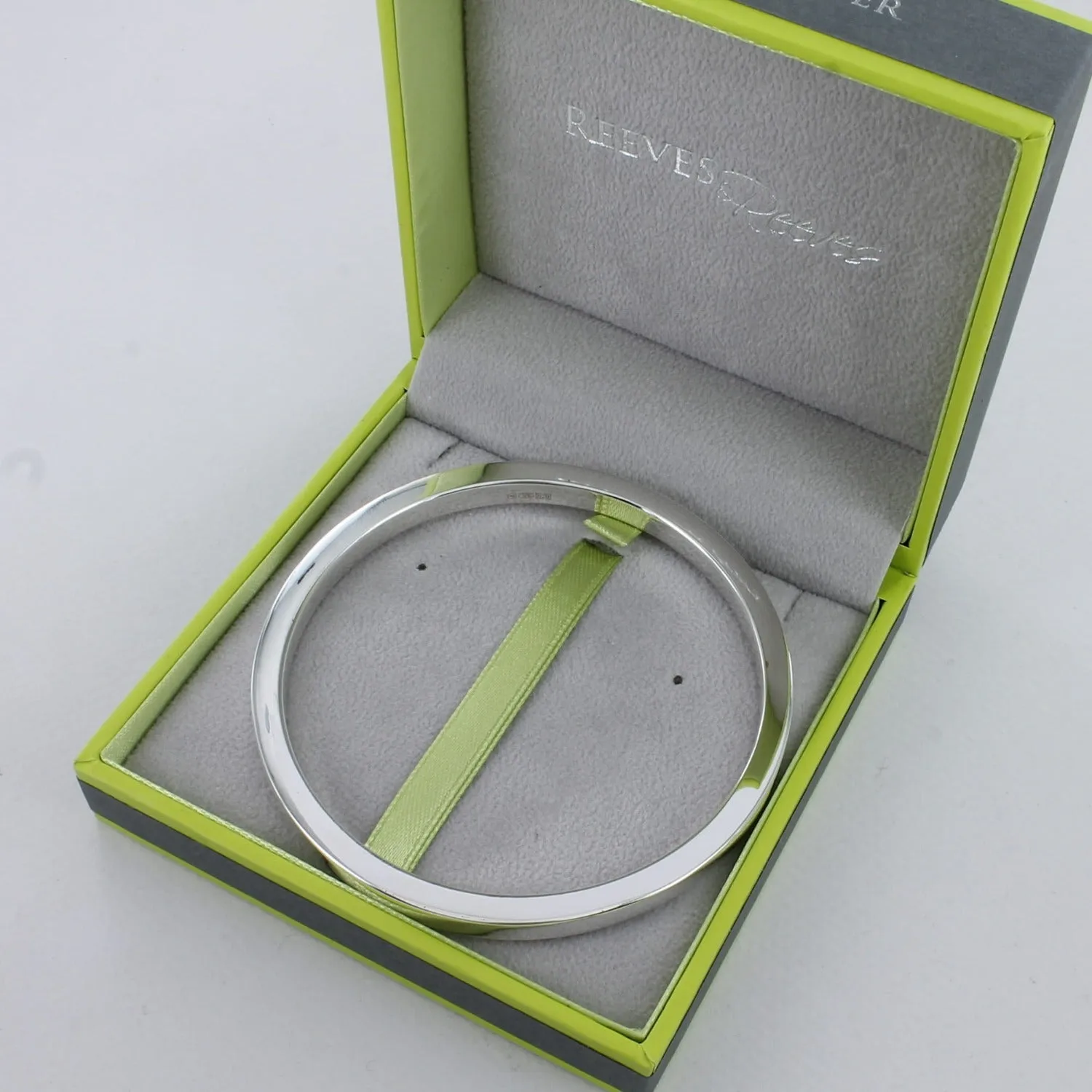 Cube Sterling Silver Shine Bangle