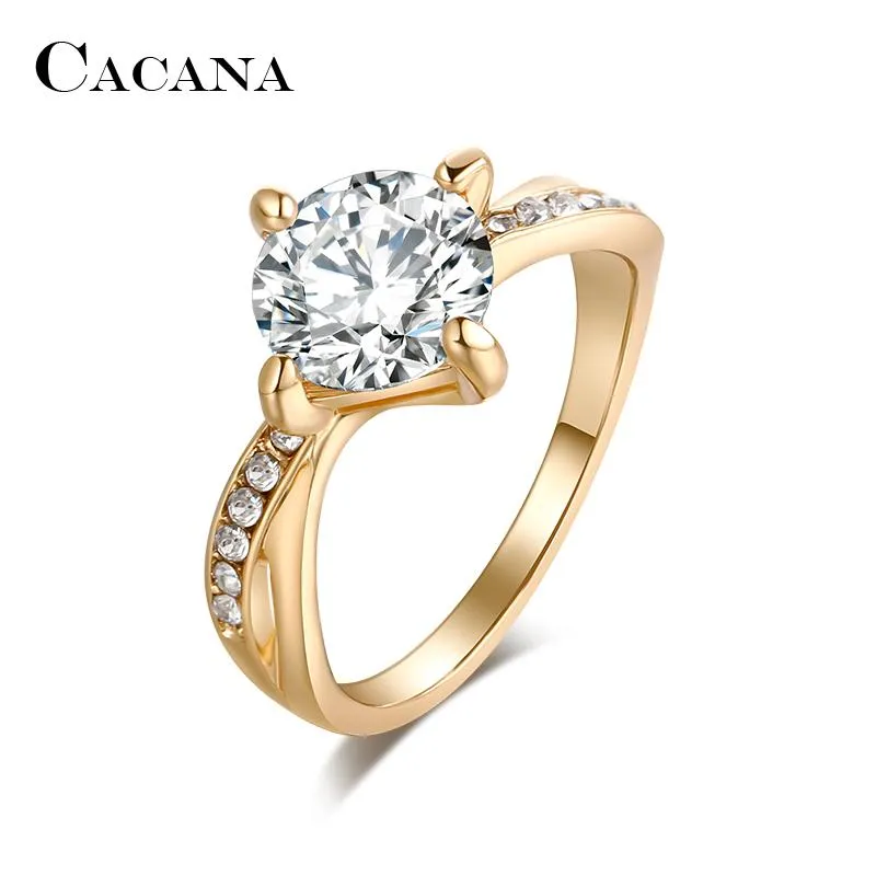 Cubic Zirconia Slim Type Trendy Rings For Women