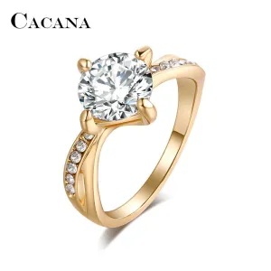 Cubic Zirconia Slim Type Trendy Rings For Women