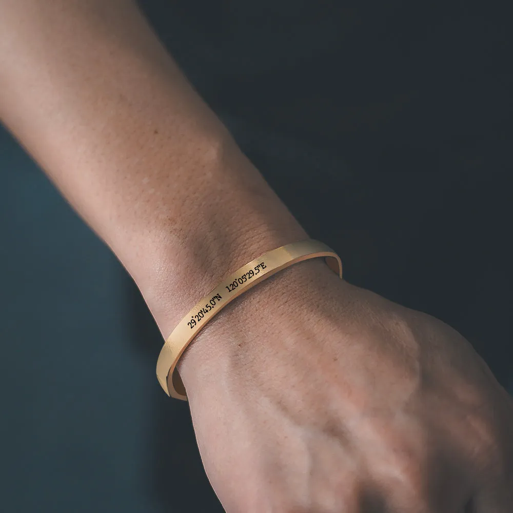 Custom Engraved Bangle Bracelet
