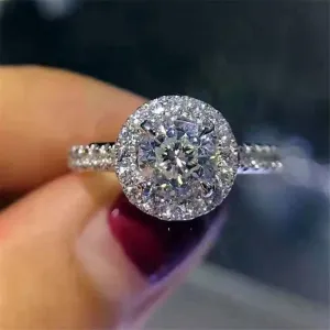 Dazzling 925 Silver Cubic Zirconia Wedding Engagement Rings - Best Online Prices by Jewellery Supermarket