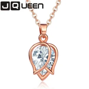 Delicated Rhinestone Tulips Flower Necklaces for Women