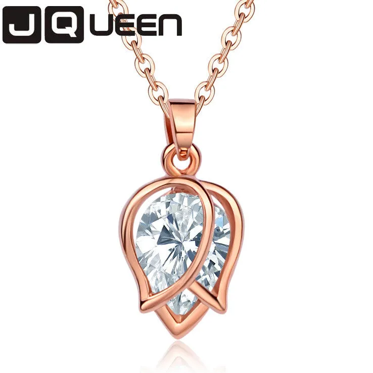 Delicated Rhinestone Tulips Flower Necklaces for Women