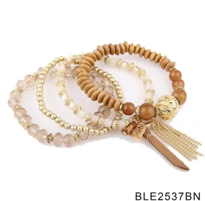 Designer Bohemian Style Crystal Pearls Jewelry Bijoux Fashion Gold Color Alloy Colorful Enamel Rhinestone Flower Multi Layer Bangles Sets by Elite Trend