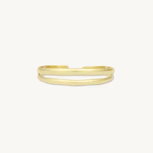 Double Open Cuff Statement Bangle