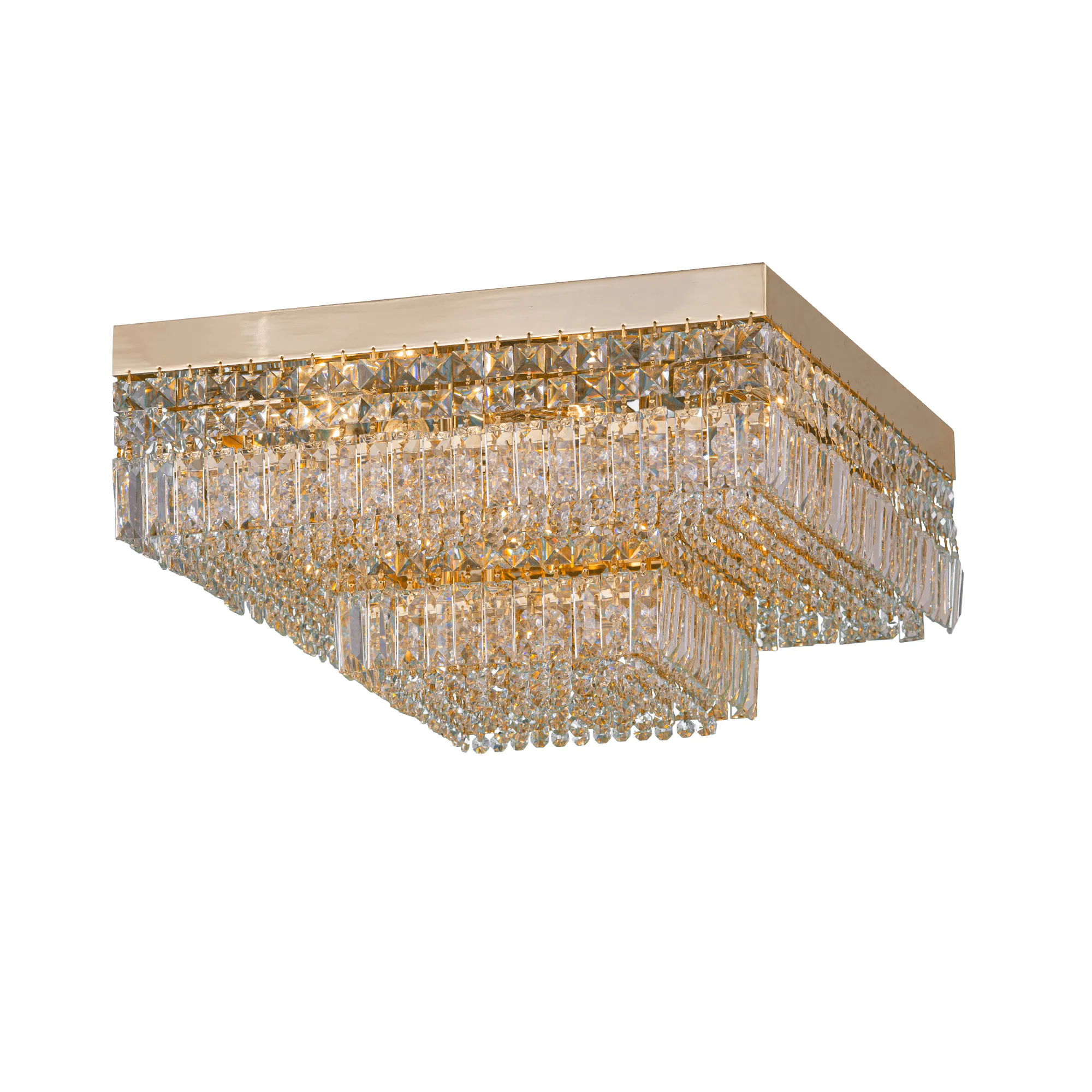 Empire Ceiling Lamp - 9 Bulbs - Gold