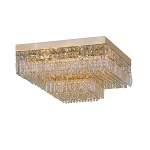 Empire Ceiling Lamp - 9 Bulbs - Gold