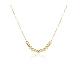 eNewton | 16" Classic Beaded Bliss Gold Necklace