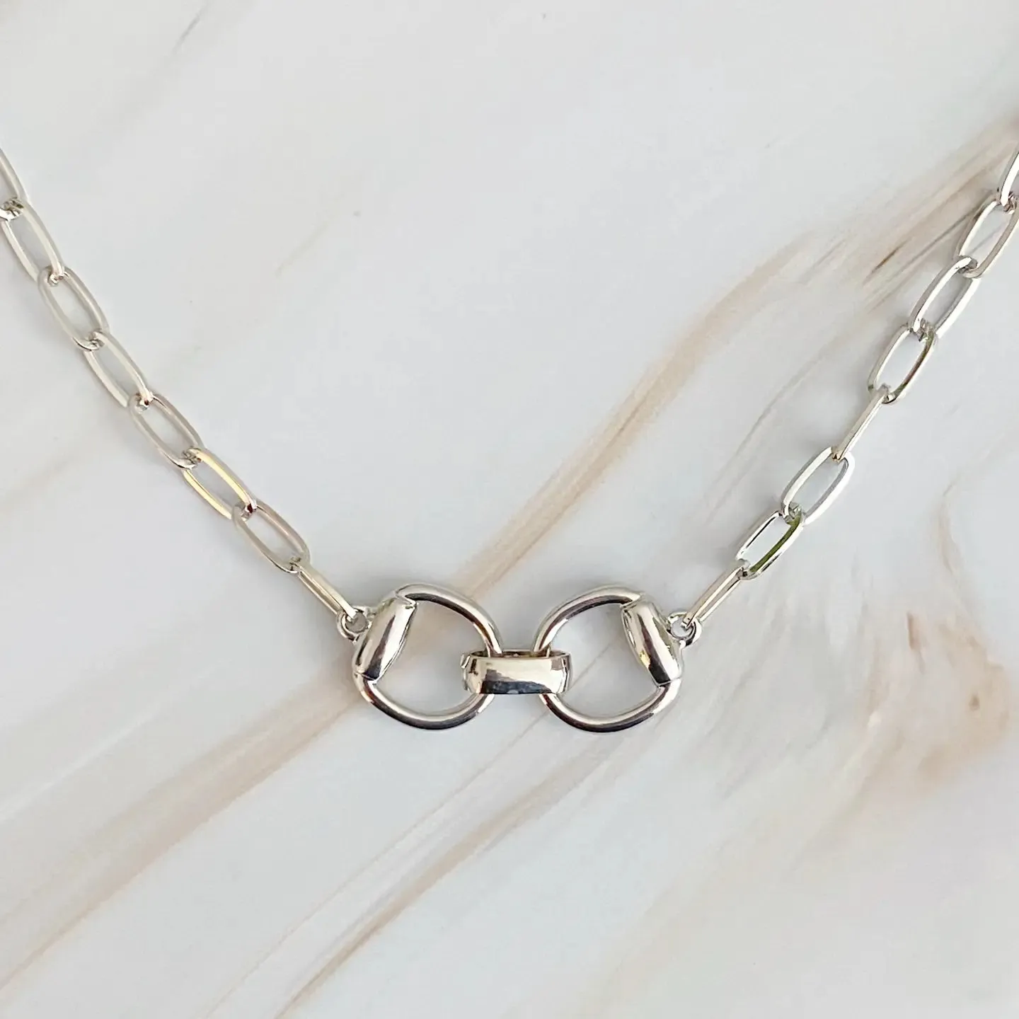 Equestrian Pendant Chain Necklace