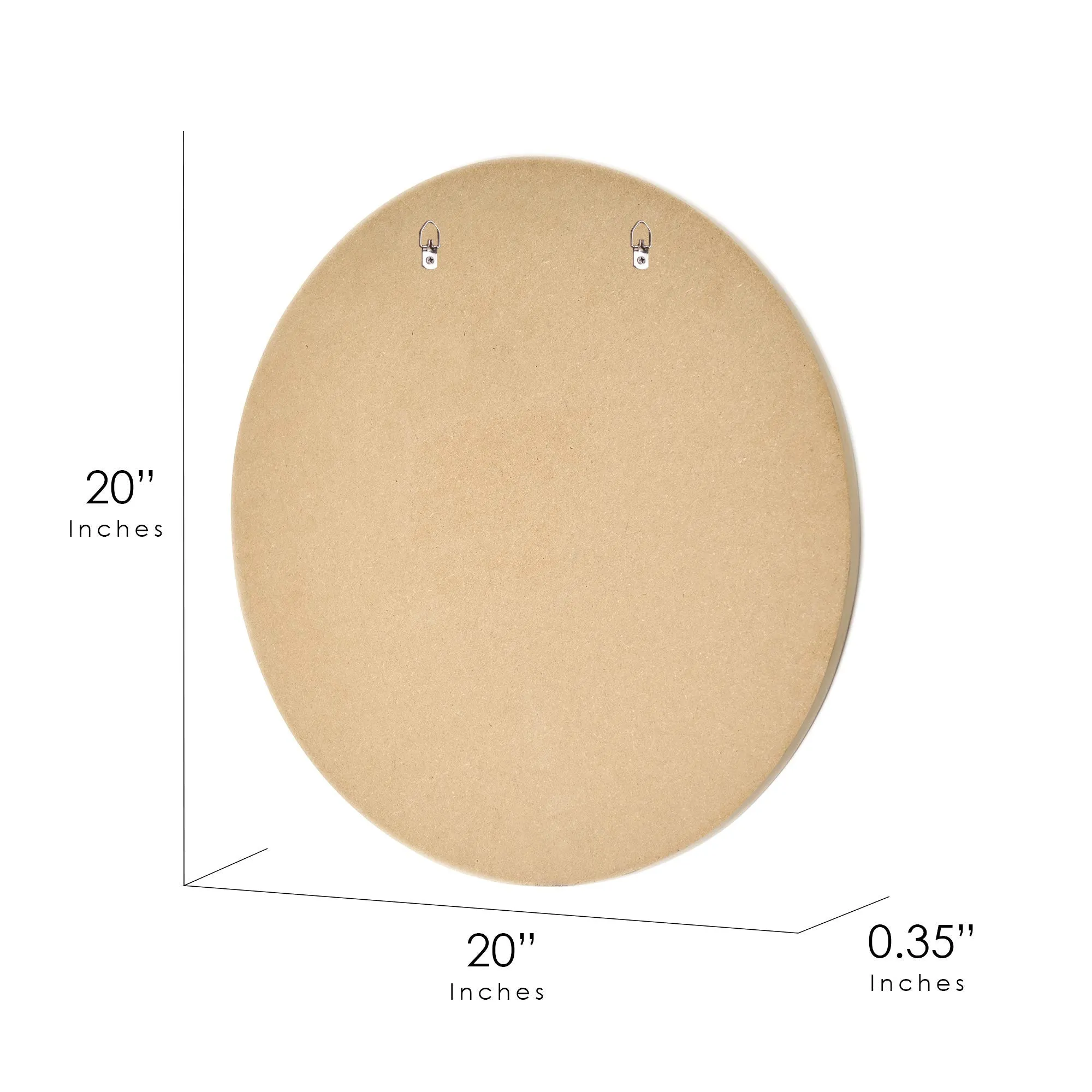 Escape to Paradise Round MDF Wall Plaque - 20" x 20" x 0.35"