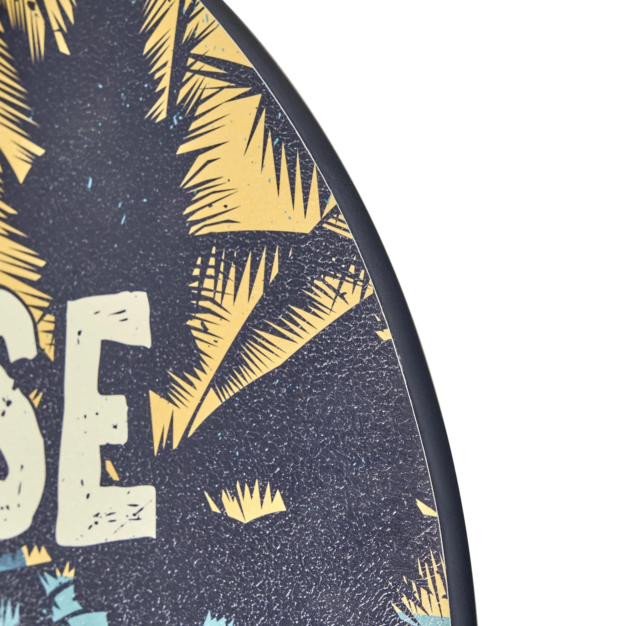 Escape to Paradise Round MDF Wall Plaque - 20" x 20" x 0.35"
