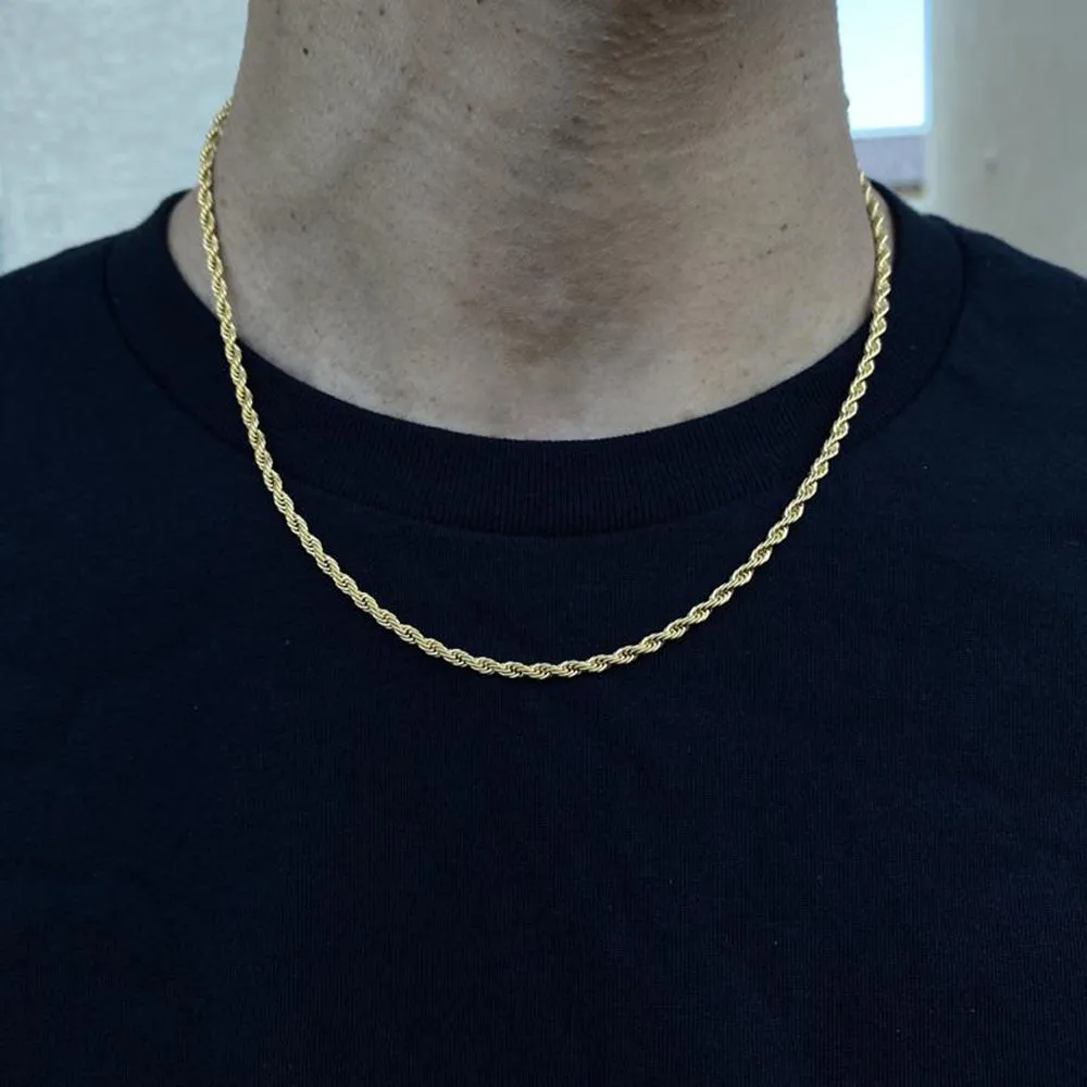 European And American Classic Twist Chain Titanium Steel Necklace