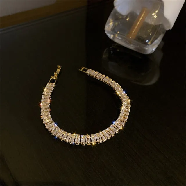 Exquisite Geometry Tennis Bracelets for Female