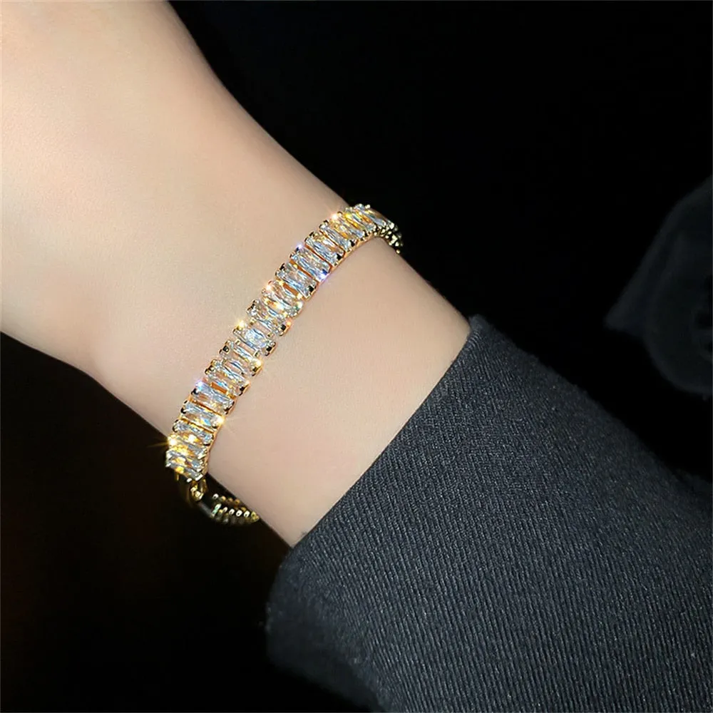 Exquisite Geometry Tennis Bracelets for Female