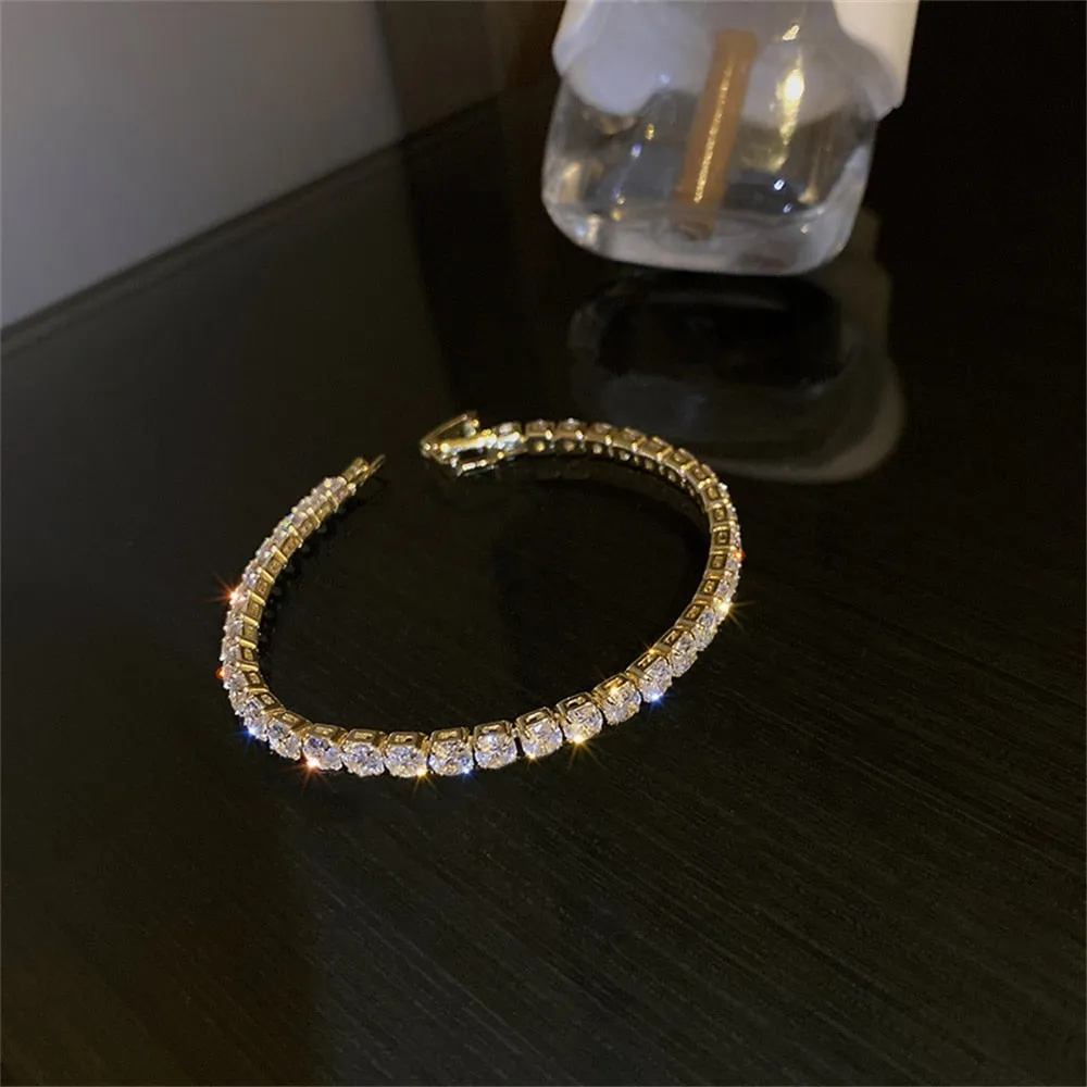 Exquisite Geometry Tennis Bracelets for Female
