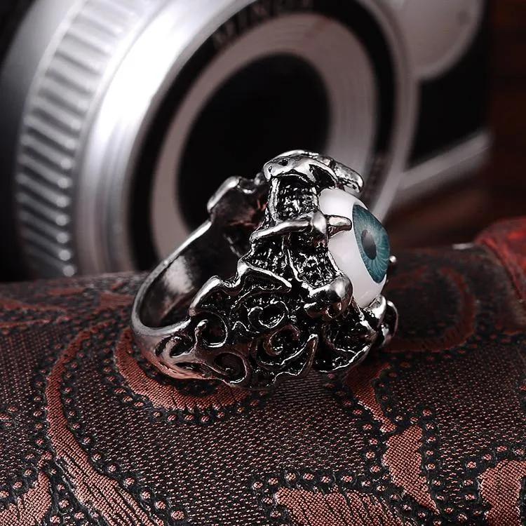 Eyes Claw Biker Gothic Ring