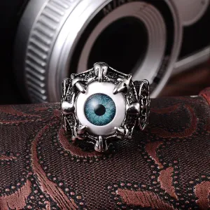 Eyes Claw Biker Gothic Ring