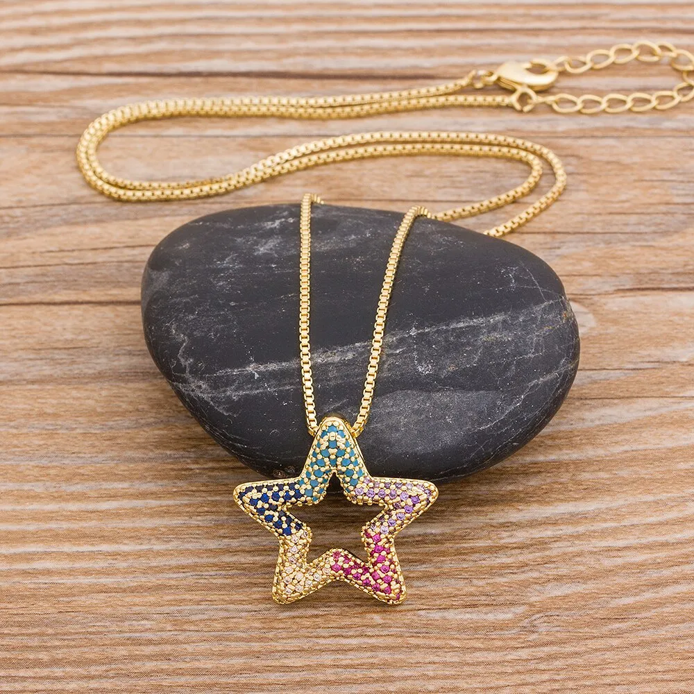 Fashion New Style European and American Popular Classic Star Pendant