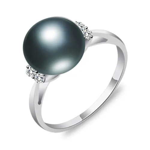 Fashion Pearl Ring Pearl Jewelry Natural Freshwater Pearl 925 Sterling Silver Jewelry Rings