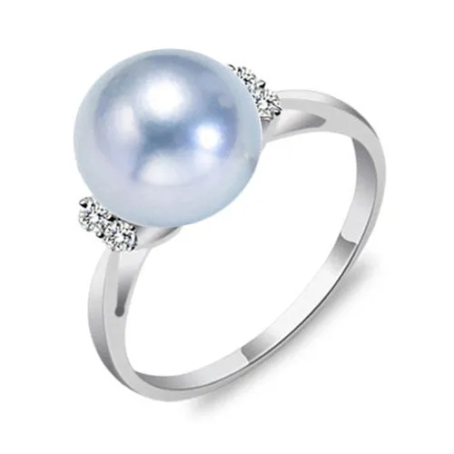 Fashion Pearl Ring Pearl Jewelry Natural Freshwater Pearl 925 Sterling Silver Jewelry Rings