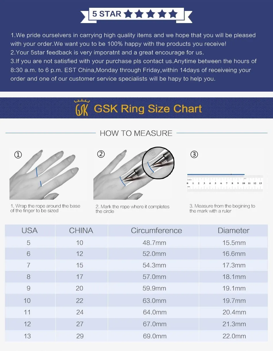 Female Princess Cut Ring For Women