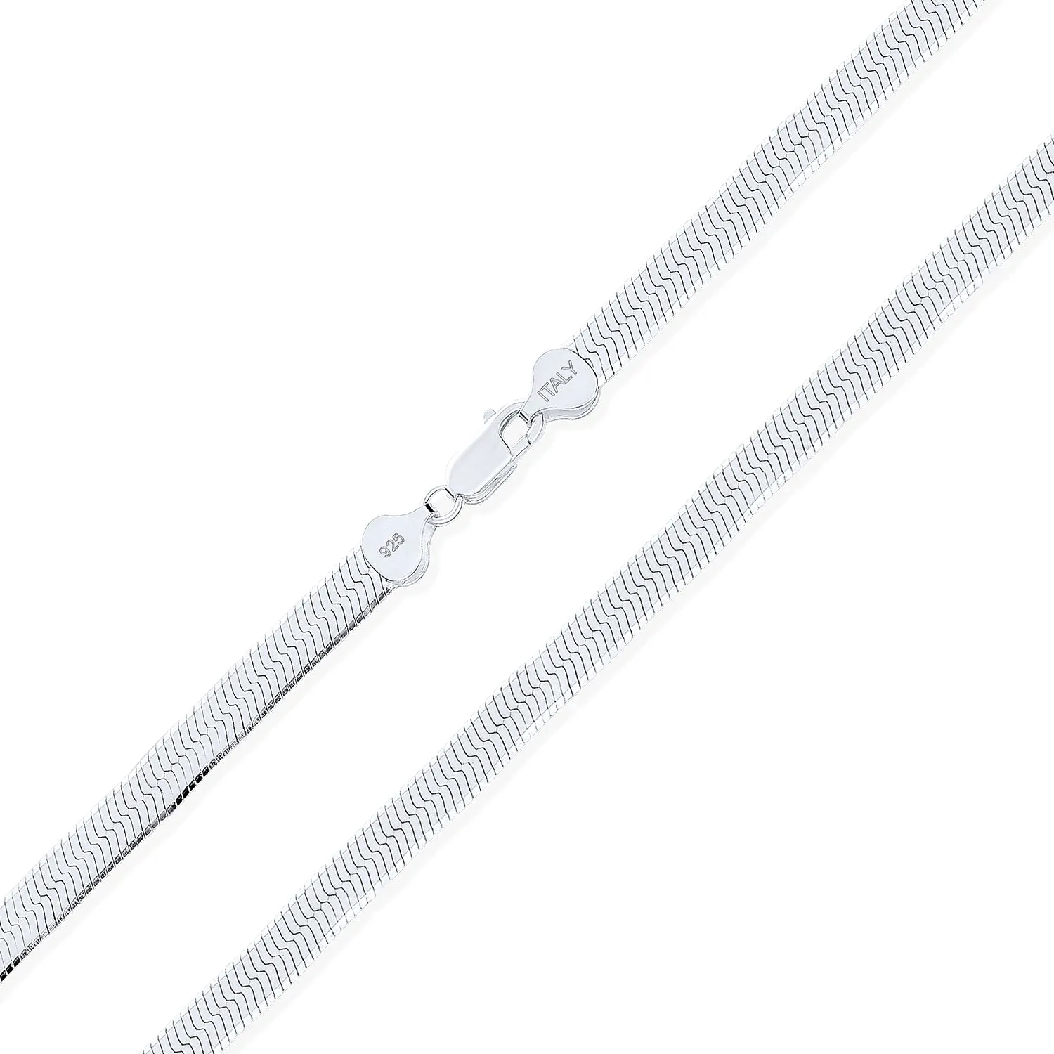 Flat Flexible 14k Gold Overlay Sterling Silver Chain Necklace Made Italy 16-24"