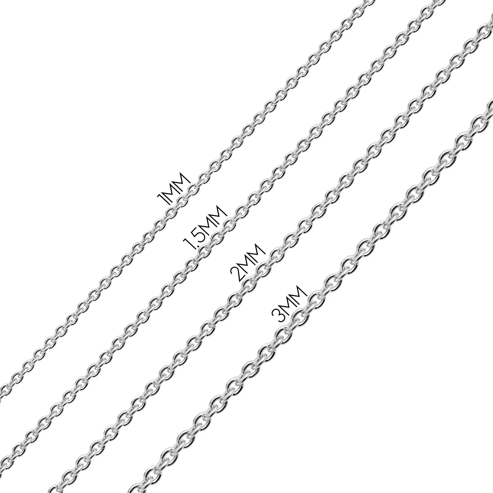Flat Flexible 14k Gold Overlay Sterling Silver Chain Necklace Made Italy 16-24"
