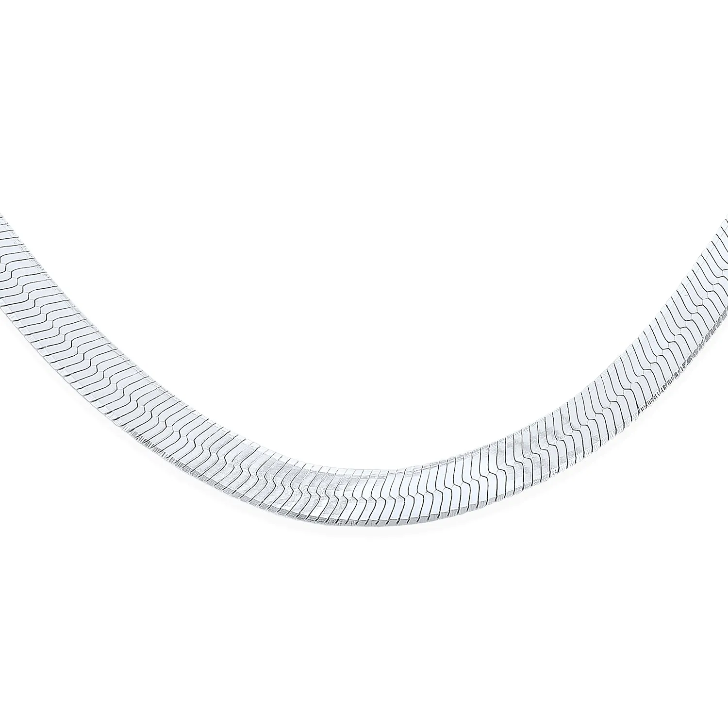 Flat Flexible 14k Gold Overlay Sterling Silver Chain Necklace Made Italy 16-24"