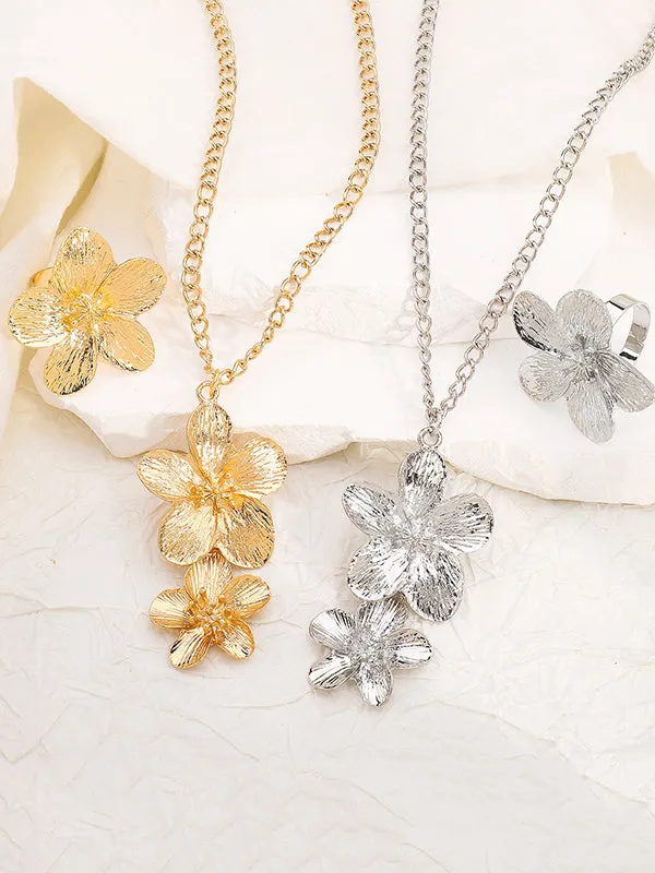 Flower Shape Rings Accessories   Necklaces Accessories