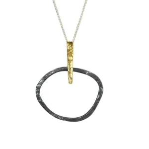 Geometric Circle Pendant Necklace