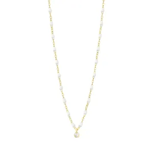 GIGI CLOZEAU- Classic Gigi Supreme- 1 Diamond 16.5" Necklace- WHITE