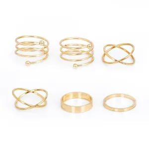 Gold Color Knuckle Rings for women Finger Ring