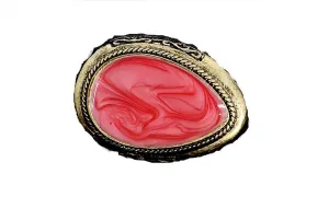 Gold Color Red Stone Water Drop Fire Opal Rings For Women