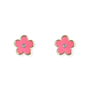Gold Flower Earrings