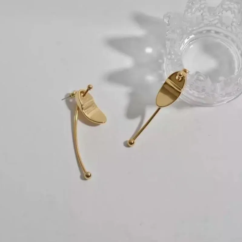Gold Geometric Fun Artistic Earrings