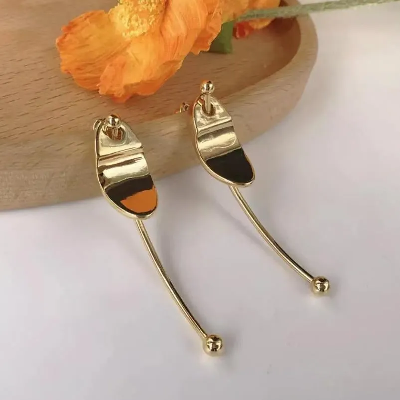 Gold Geometric Fun Artistic Earrings