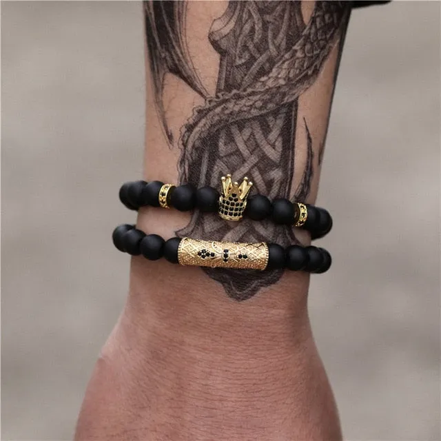Gold King Crown Bracelet