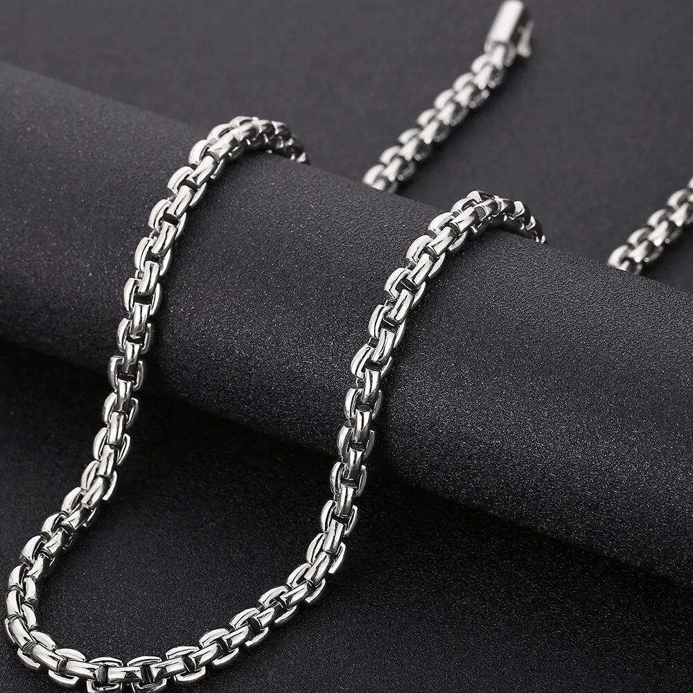 Gold Plated Stainless Steel 23.6" 8MM Thick Mens Chains Necklaces