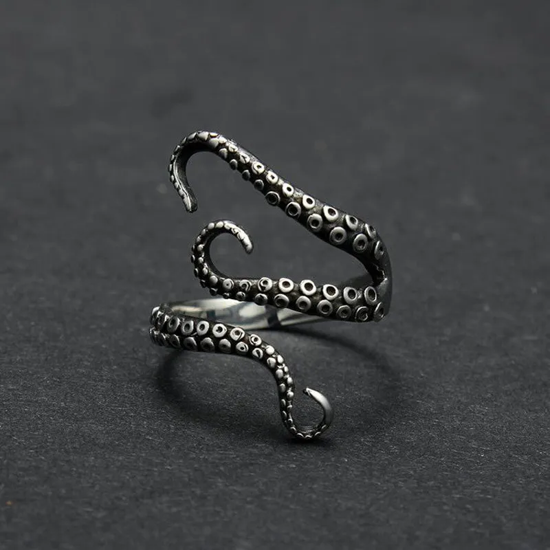 Gothic Deep Sea Octopus Ring
