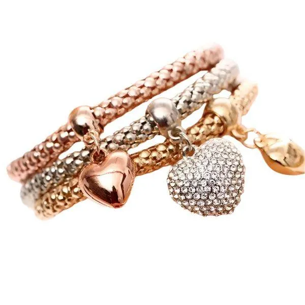 GSR Bracelet Set- Bubble Hearts