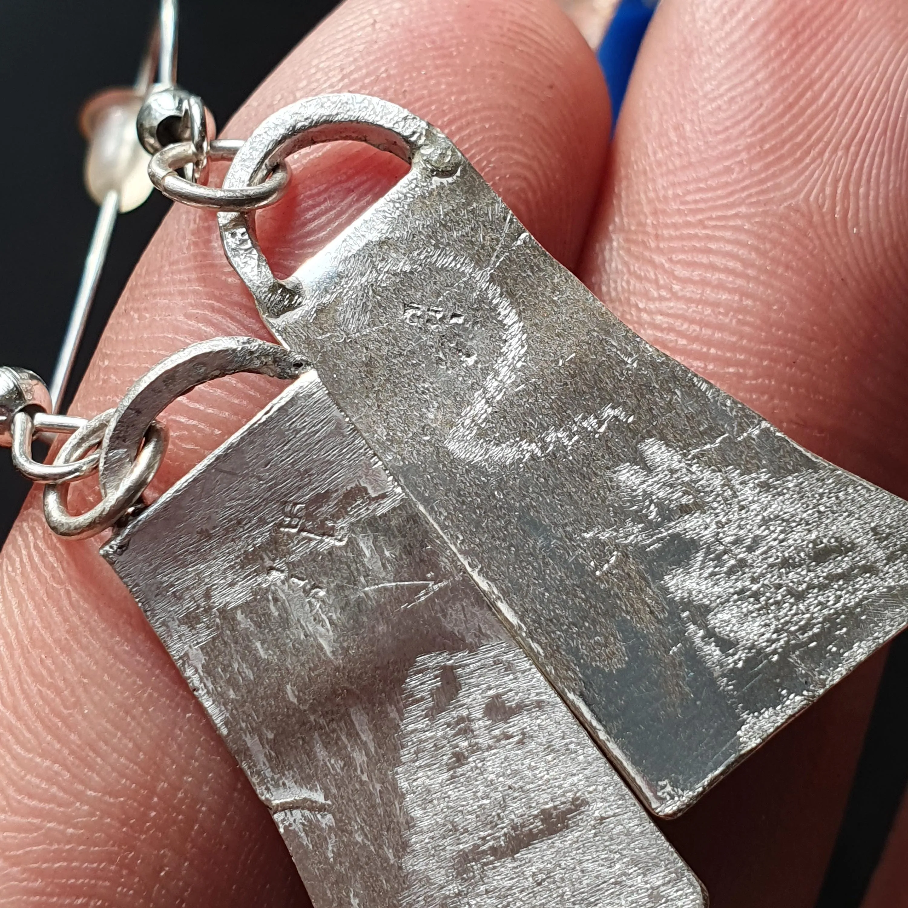Handcrafted Silver Earrings with Green Sea Glass Accents made in Sterling Silver 925 great for Gifts add a touch of Rustic Elegance