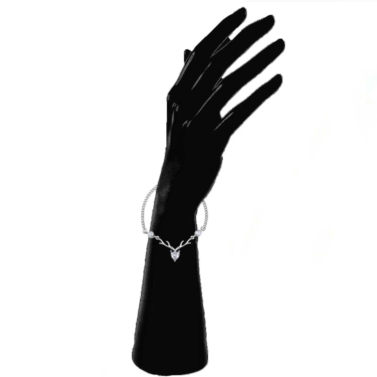 Heart & Deer-Shaped Stunning Adjustable Bracelet