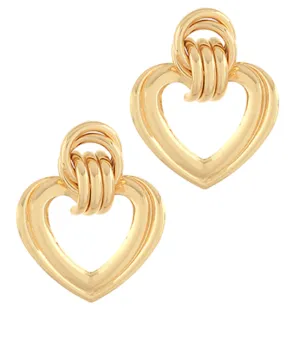Heart Door Knocker Earrings