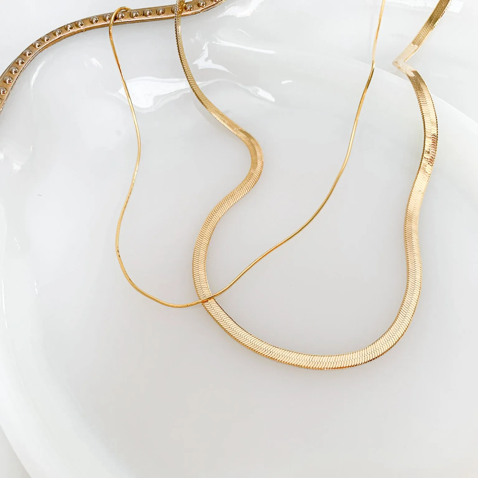 Herringbone Gold Filled Necklace