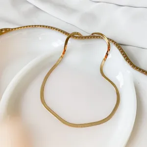 Herringbone Gold Filled Necklace