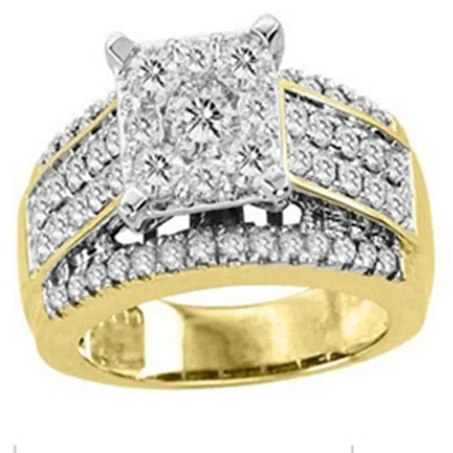 High Quality Hiphop Micro Pave Rhinestone Iced Out Bling Ring Crystal Punk Rings for Men