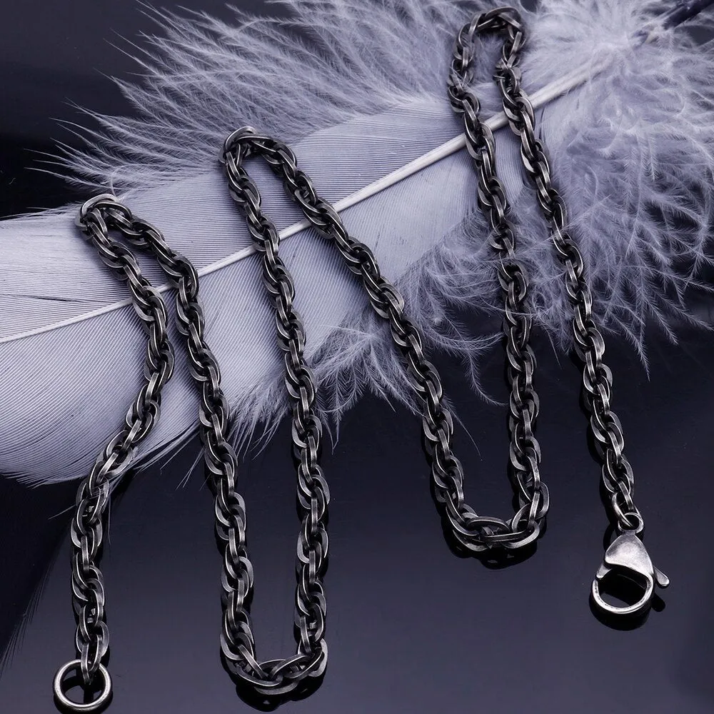 Hiphop Necklace Men Classic Stainless Steel Chain Mens Necklaces Gifts For Women
