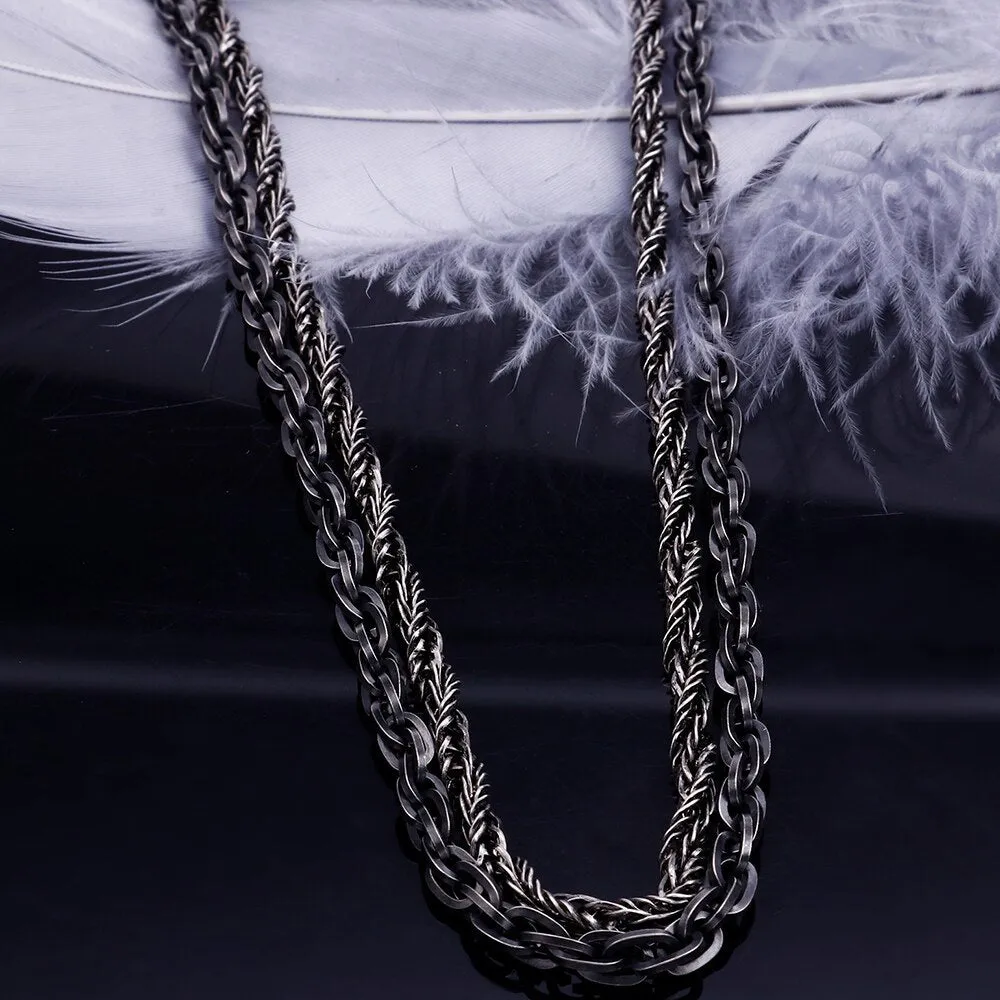 Hiphop Necklace Men Classic Stainless Steel Chain Mens Necklaces Gifts For Women