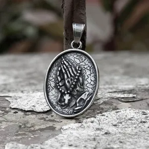 Holy Prayer Stainless Steel Christian Pendant